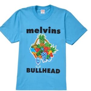 MELVINS Bullhead SUPREME T shirt  BLUE Medium NEW